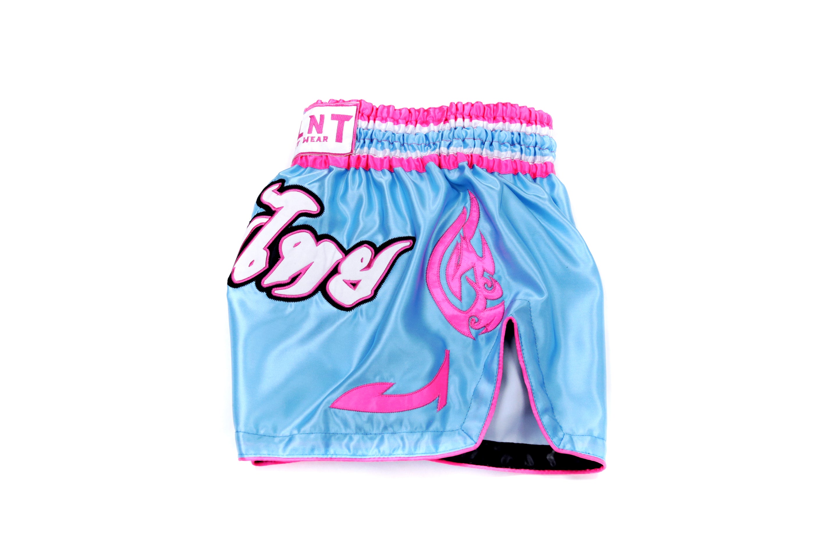 New York Muay Thai Shorts (Blue / Orange / White) – RSLNT Fight Wear