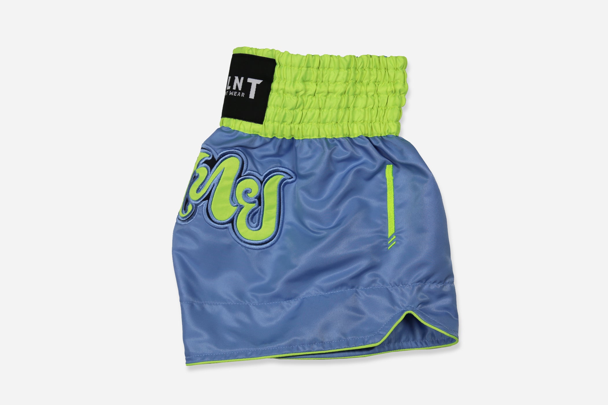 New York Muay Thai Shorts (Blue / Orange / White) – RSLNT Fight Wear